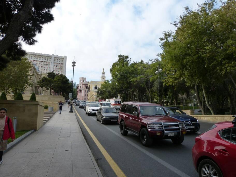 Live-Inn Stunning Apartment On Azneft Sq With President Palace & Old City Views Baku Bagian luar foto